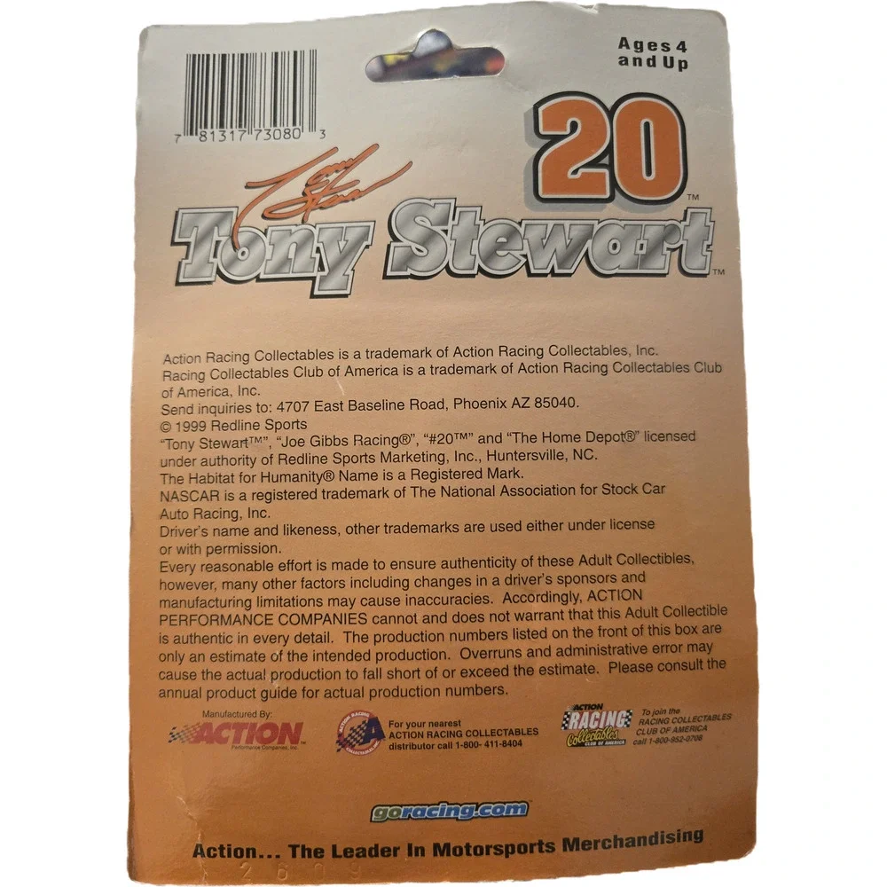 1999 Tony Stewart 20 Home Depot Habitat Humanity NASCAR Diecast 2-Car NEW SEALED